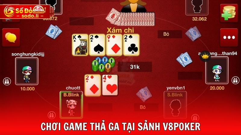 Chơi game thả ga tại sảnh V8poker Chơi game thả ga tại sảnh V8poker