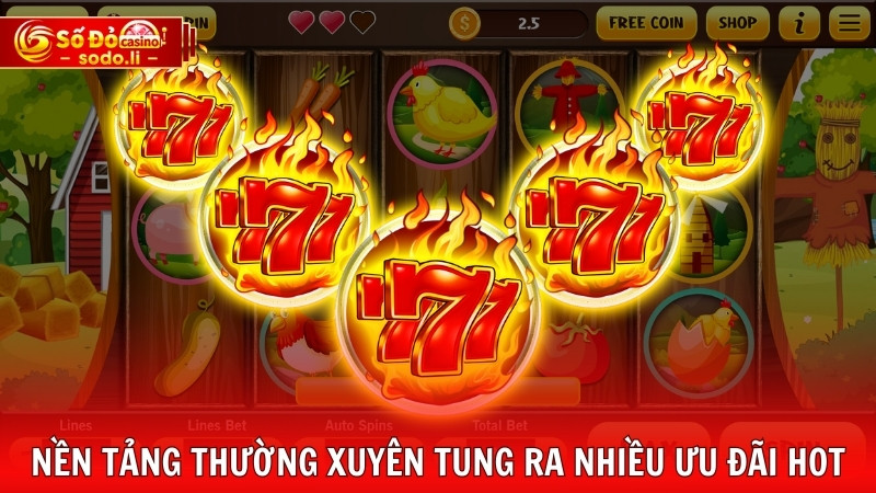 Nền tảng thường xuyên tung ra nhiều ưu đãi hot Nền tảng thường xuyên tung ra nhiều ưu đãi hot