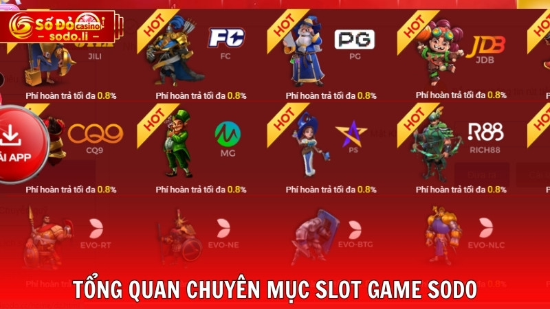 Tổng quan chuyên mục slot game SODO Tổng quan chuyên mục slot game SODO
