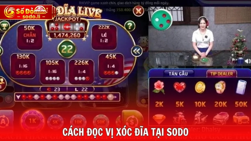 Cách đọc vị xóc đĩa tại SODO Cách đọc vị xóc đĩa tại SODO