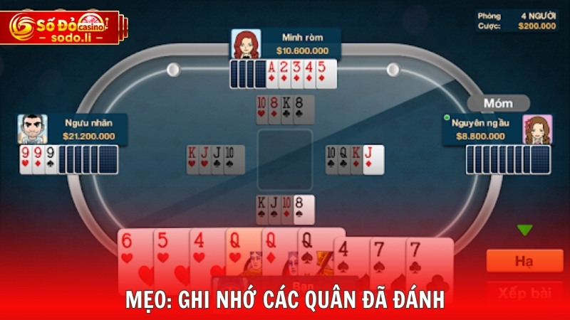 Mẹo: ghi nhớ các quân đã đánh Mẹo: ghi nhớ các quân đã đánh